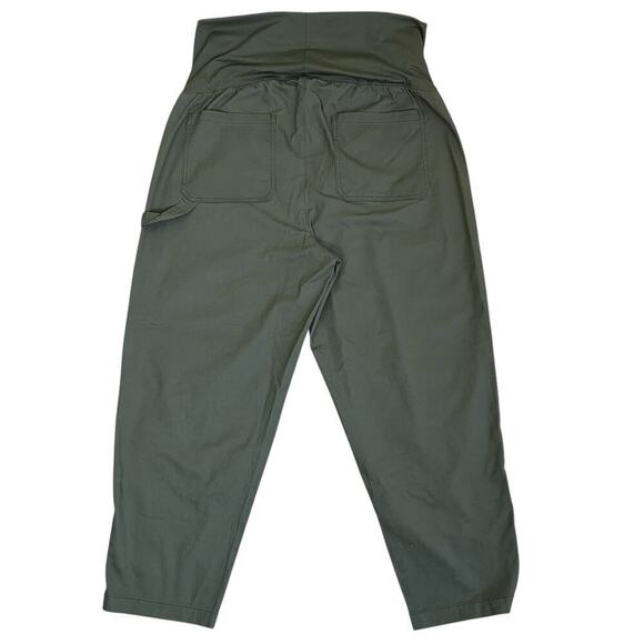 Old Navy Sz XL NWT Bundle Rollover Waist Maternity Pants Green Utility & Joggers - Picture 5 of 16